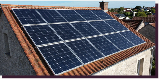 Accueil Panneaux photovoltaïques installés sur une toiture
